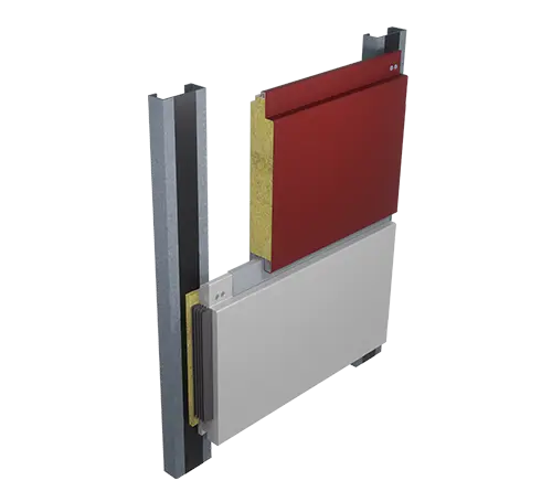 Panel decorativo de aislamiento térmico enclavado