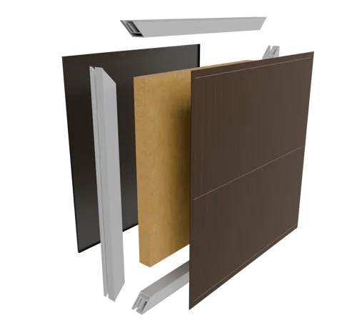 DOUBLEⓇ/Color-Panel integrado de ahorro de energía fotovoltaica